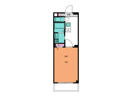 ウインコート鈴鹿(1K/3階)の間取り写真