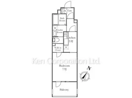 リーラ横浜川和町(ワンルーム/5階)の間取り写真