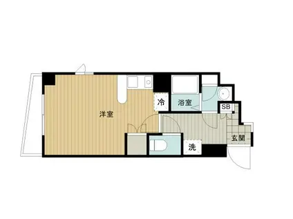 ドミール星が丘(ワンルーム/3階)の間取り写真