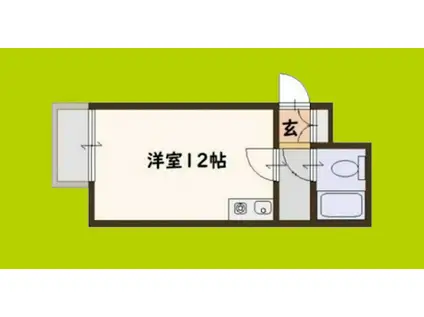 グラシア松屋町(ワンルーム/10階)の間取り写真