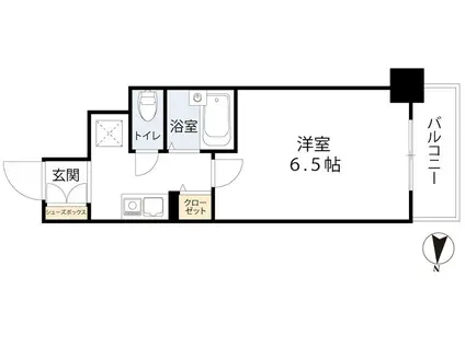 ラナップスクエア南森町(1K/8階)の間取り写真