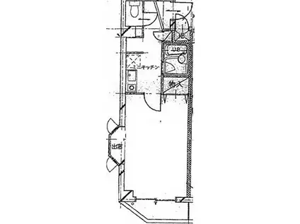 KMマンション(1DK/1階)の間取り写真