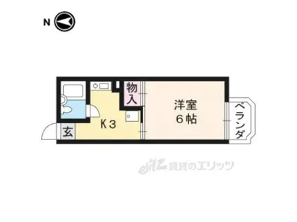 スッデンテンハイムベーレン(1K/2階)の間取り写真