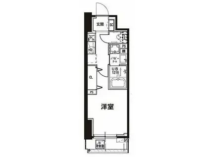 メゾンアーク南大井(1K/3階)の間取り写真