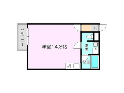 サンパティークT(ワンルーム/2階)の間取り写真