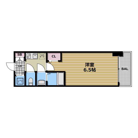S-RESIDENCE布施AVENTRA(1K/9階)の間取り写真