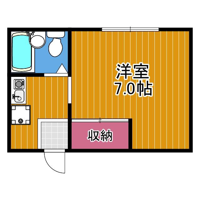 暁21・0号館(1K/1階)の間取り写真