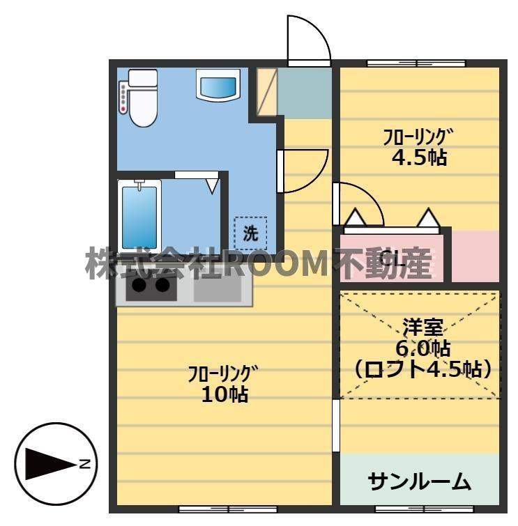 CAT BOXII・III(2LDK/2階)の間取り写真