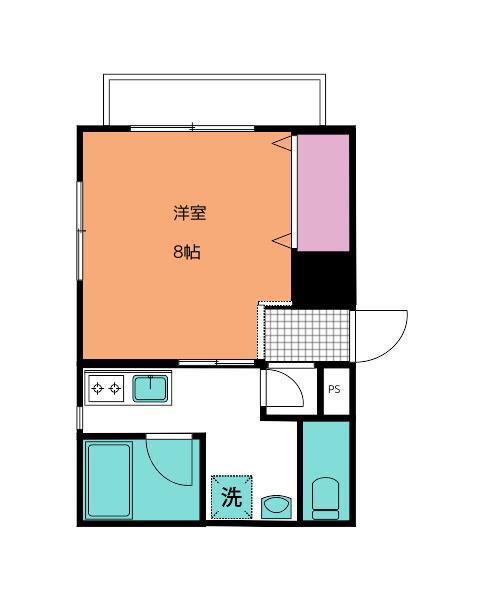 SOLEIL(1K/3階)の間取り写真