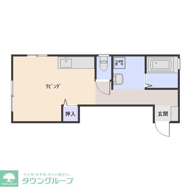 SINCE2000B(ワンルーム/2階)の間取り写真
