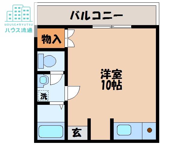天樹ビル(ワンルーム/2階)の間取り写真