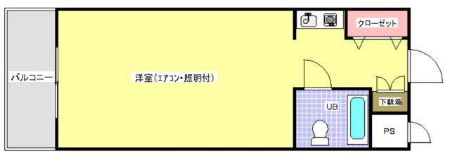 プリ・メゾン東加古川駅前(ワンルーム/3階)の間取り写真