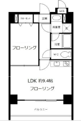 アンティニティアヤセ(1LDK/7階)の間取り写真
