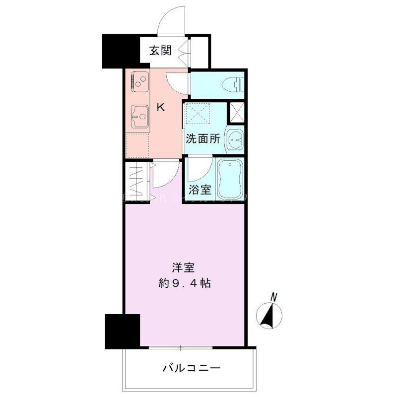 S-FORT新潟駅前(1K/8階)の間取り写真