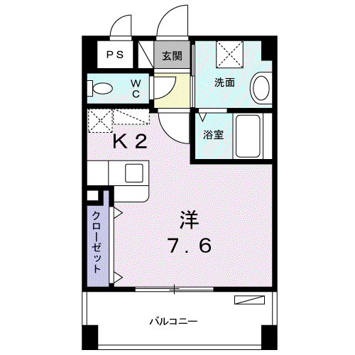 サン レジェンド(ワンルーム/1階)の間取り写真