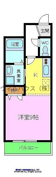 アクアレスト堺1(ワンルーム/1階)の間取り写真