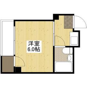 曙藤村ビル(1K/5階)の間取り写真