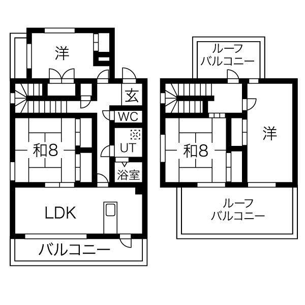 レジーナ・マルフク(3LDK/4階)の間取り写真