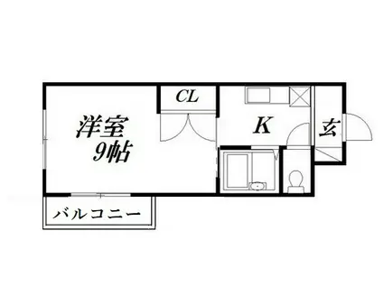 AVENUE布橋(1K/2階)の間取り写真