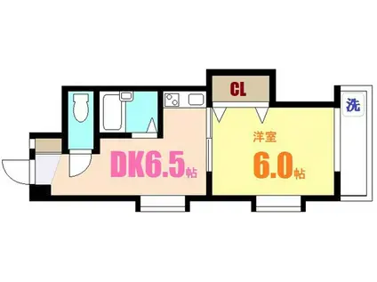 吉村ハイツI(1DK/4階)の間取り写真