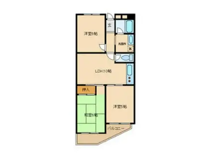 SI 富士深大寺マンション(3LDK/3階)の間取り写真