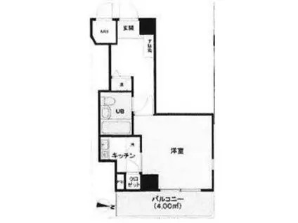 NICアーバンスピリッツ本所吾妻橋(ワンルーム/3階)の間取り写真