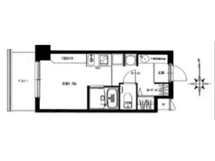 デトム・ワン一条通(ワンルーム/7階)の間取り写真