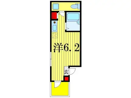 プティロシエ小岩(ワンルーム/3階)の間取り写真