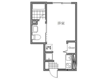 レ・スタ中延(ワンルーム/3階)の間取り写真