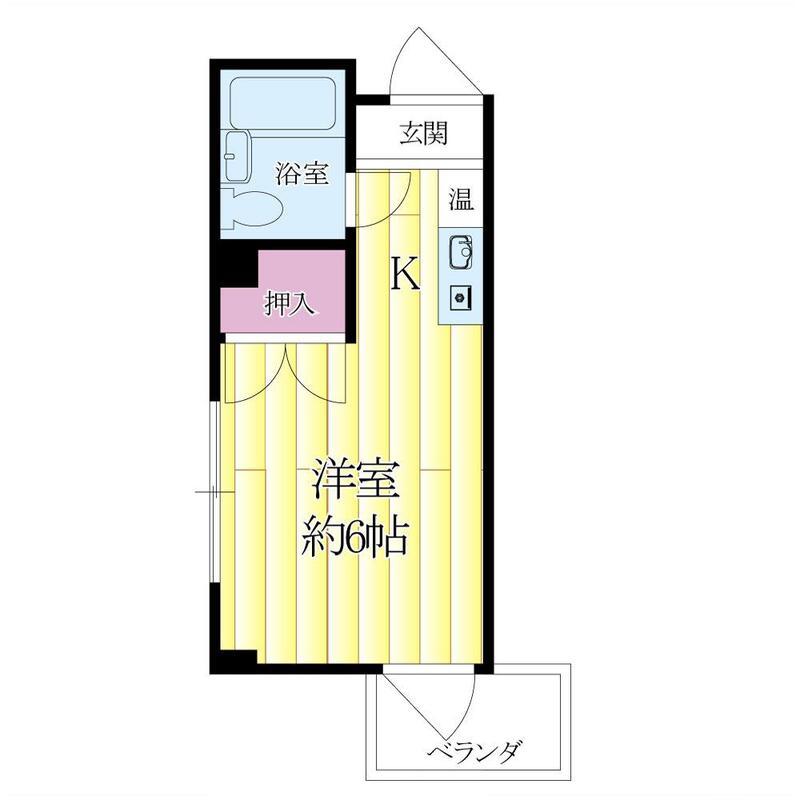 ロイヤル参番館(1K/4階)の間取り写真
