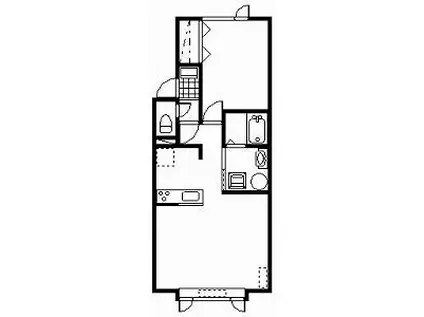 エクセルシオールIV(1LDK/2階)の間取り写真