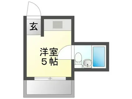 グランレズム新大阪(ワンルーム/4階)の間取り写真