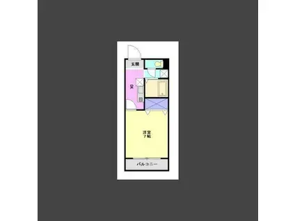 エメローズ御幸(1K/4階)の間取り写真