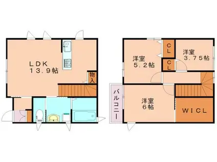 アプライズグランドミール(3LDK/1階)の間取り写真