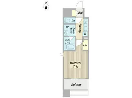 カンピオーネ御器所通(1K/3階)の間取り写真
