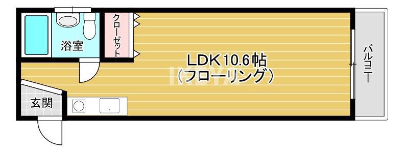 天満パールビル(ワンルーム/4階)の間取り写真