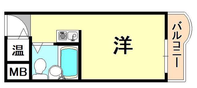 元町アーバンライフ(ワンルーム/8階)の間取り写真