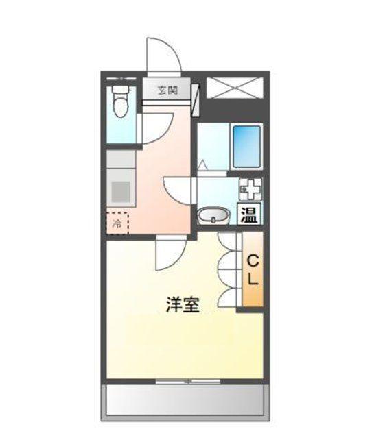 京急大師線 川崎大師駅 徒歩9分 3階建 築15年(1K/2階)の間取り写真