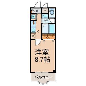 メルヴェーユ(1K/3階)の間取り写真