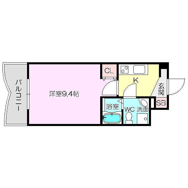 セレニテ新大阪弐番館(1K/5階)の間取り写真