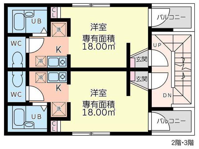 Tメゾン(1K/3階)の間取り写真