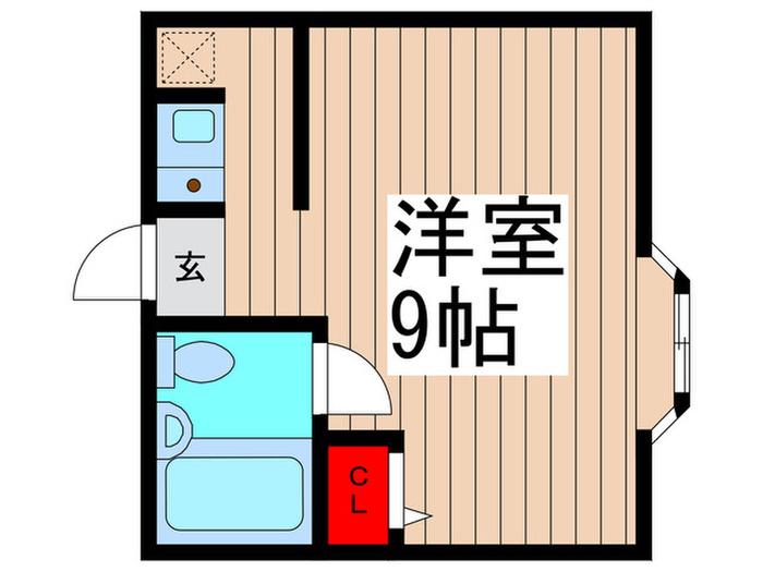 WELL21(ワンルーム/3階)の間取り写真