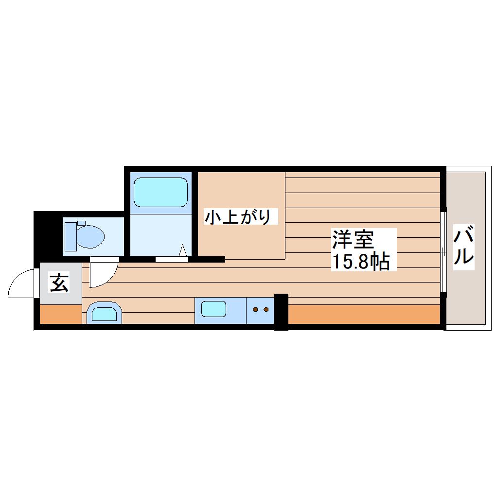 RETINA大手町(ワンルーム/2階)の間取り写真
