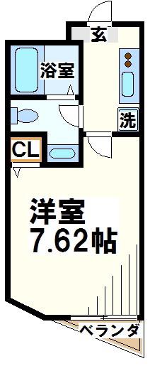 メゾネットニイドメ(1K/1階)の間取り写真