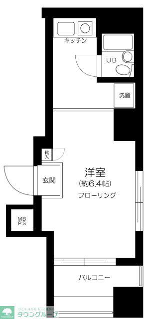 日神パレステージ南池袋(ワンルーム/2階)の間取り写真
