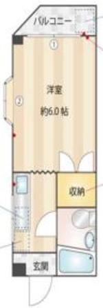 ルシエ町田I(ワンルーム/3階)の間取り写真