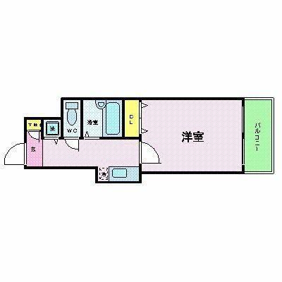 スカイコートヌーベル神田(1K/5階)の間取り写真