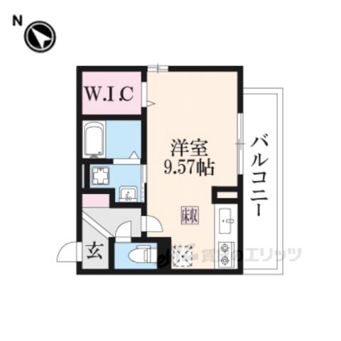 メゾンドエトワール(ワンルーム/2階)の間取り写真