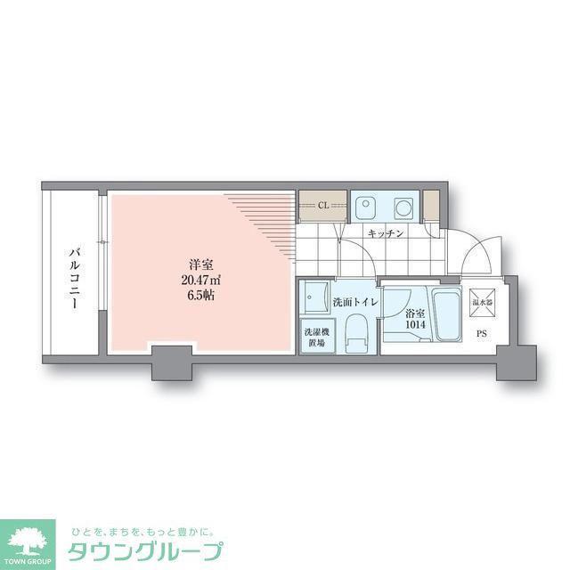 ホテル&レジデンス六本木 住居(1K/7階)の間取り写真