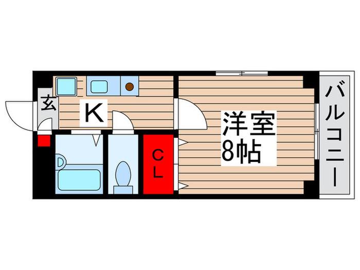 アヴニール・K 壱番館(1K/4階)の間取り写真